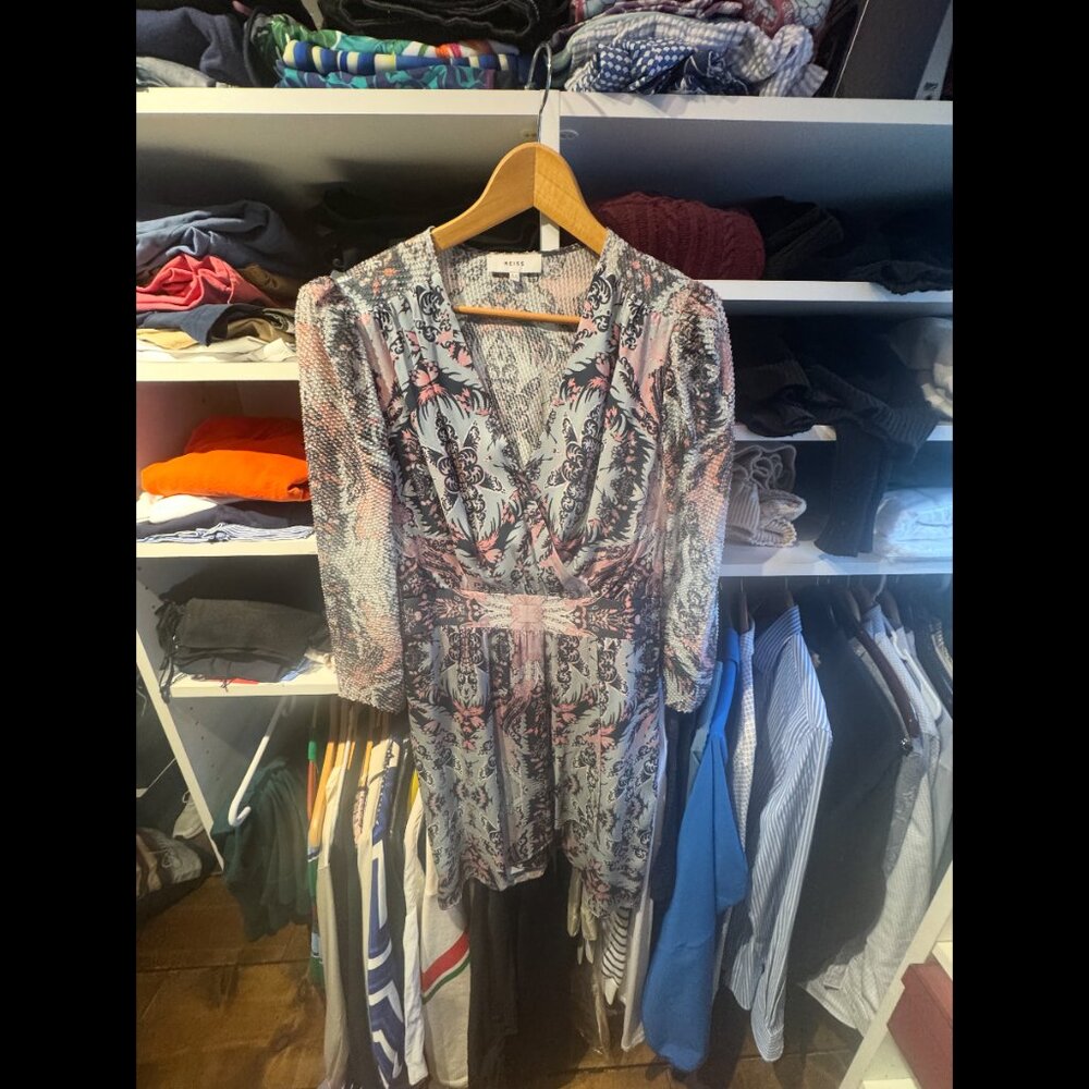Reiss cocktail dress multicolor